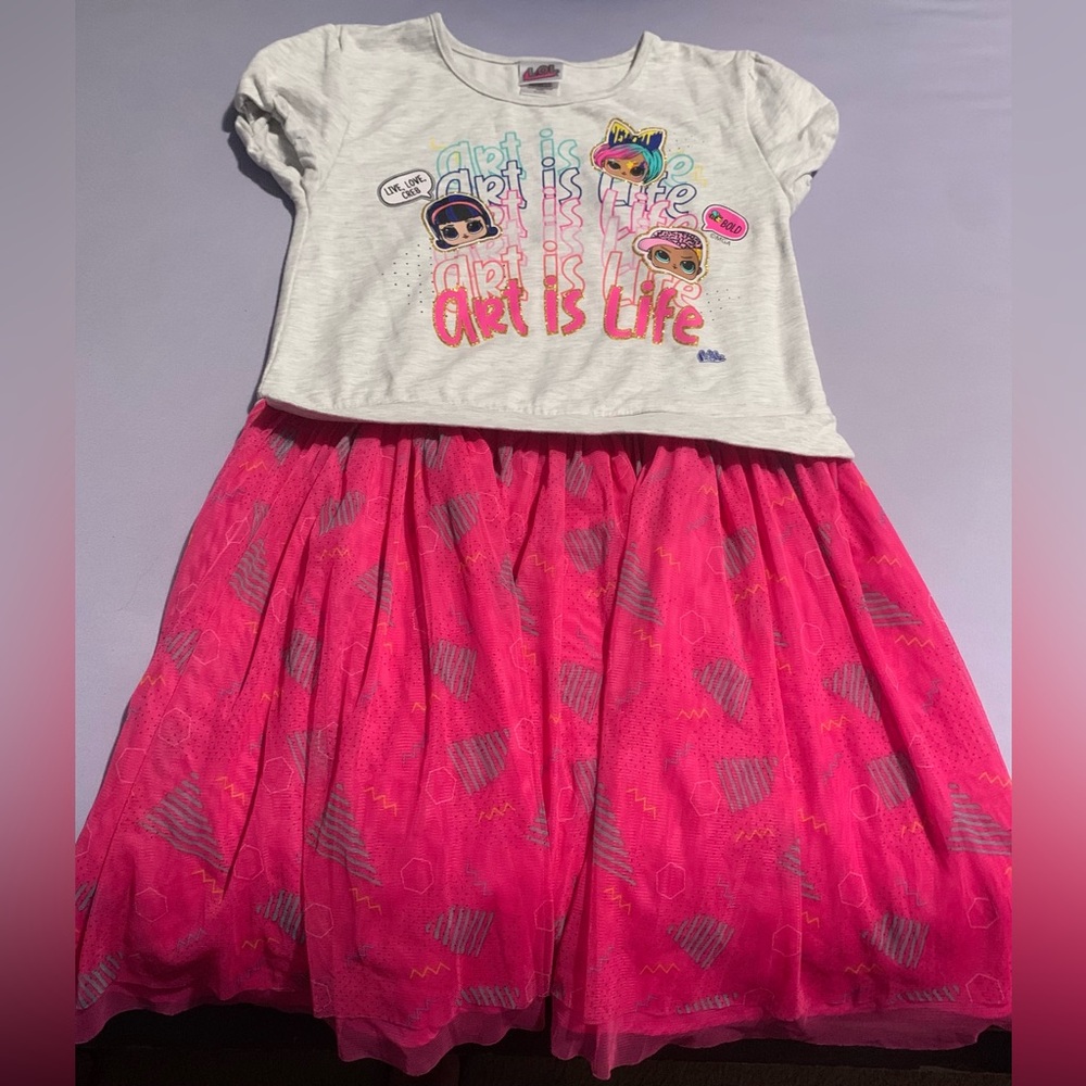 Girls LOL SURPRISE! TUTU T-shirt DRESS.